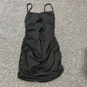 Black mini dress